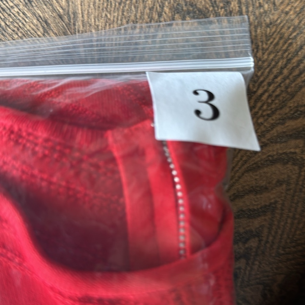Vintage Y2K Cache Cherry Red Cap Sleeve Bodycon Dress Size Small - Picture 10 of 10